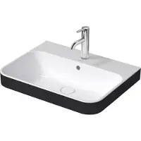 Duravit Aufsatzwaschtisch Happy D.2 Plus 60x46cm, gs, m HL, ÜL, HLB, we/anthr. m
