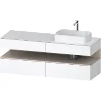 Duravit QA4778091180010 QTG KWTU WH Ek. 1600x550x600 Wß Mt. H
