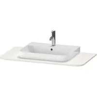 Duravit Waschtisch-Konsole Happy D.2 Plus 100x55cm, m 1 Ausschn, Nord we s-matt