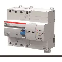 ABB F-ATI4TestA-40/0.03 FI-Schalter, 7 TE, 4P, Typ A, 40A, 30mA, kurzzeitverzögert, FI mit automatischer Prüfung (FI-Test), autom. Test ohne