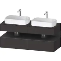 Duravit Waschtischunterschrank Qatego 140x55x60cm, gra m/Gr m, Pl, B bs, B