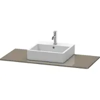 Duravit Konsole XSquare 120x55cm, flan. Gr hgl, mit 1 Ausschnitt