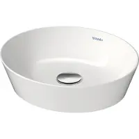 Duravit Aufsatzwaschbecken Cape Cod 40x36cm, o. HL, ÜL, HLB, Weiß Seidenmatt