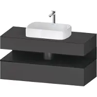 Duravit Waschtischunterschrank Qatego 120x55x60cm, E sw/gra m, Pl, 1 Kast