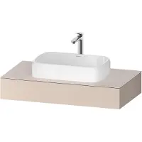 Duravit Konsole Qatego 100x55x17cm, taupe matt, 1 Ausschnitt