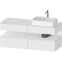 Duravit Waschtischunterschrank Qatego 140x55x60cm, w ma, Konsolenpl., Beck. re
