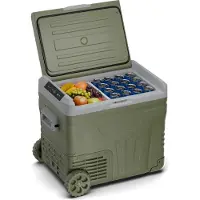 Klarstein PolarForce 50-Liter- Kühlbox – Elektrische Kompressor-Kühlbox mit LCD-Bedienfeld, -20°C bis 20°C, Dual Power (12V/230V), ECO-Modus, Ideal für Camping und Road-Trips, Gefrierbox