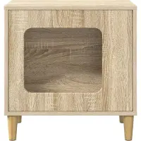 vidaXL Katzenhaus Sonoma 51 x 30 x 52 cm Holzwerkstoff
