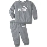 Puma 846141 Unisex Baby Minicats Ess Crew Jogger Fl Jogginganzug, Medium Gray He