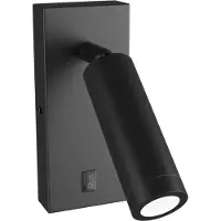 Spectrum MADARA SLIM GU10 LED Wandleuchte Innen mit Schalter Schwenkbar Schwarz