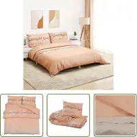 The Living Store Bettwäsche-Set Rosa 140x200 cm Baumwolle