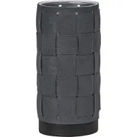 Osram Tischleuchte Decor Felt Weaving Tube grau aus Filz und Metall, E14, 120 mm Durchmesser, warme Lichteffekte durch gewebten Schirm, nachhaltig durch austauschbare Lichtquelle, einfache Montage