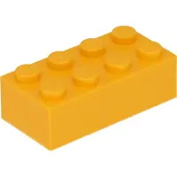 LEGO 2x4 Stein 3001 - 250 Stück Helles Hellorange