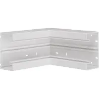 Hager BR6513047035 Inneneck aus Grundprofil zu BR 68x130mm Oberteil 80mm in lichtgrau
