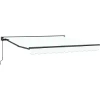 Syfax Markisenrahmen Weiß 300 x 250 cm Polyester mit PolyurethanBeschichtung