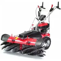 Apex Kombi Benzin Kehrmaschine 55743 Motorbesen 1000mm E-Start Kehrbesen Schneefräse