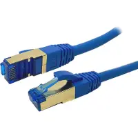ProfiPatch LAN Kabel Cat7 S/FTP RJ45 Premium Patchkabel 10GB 600MHz LSZH Ethernet Netzwerkkabel blau 25m
