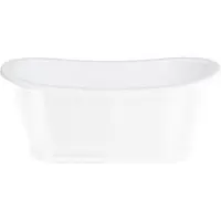 Casa Padrino Luxus Jugendstil Badewanne 167,5 x 76,1 x H. 71,1 cm - Verschiedene Farben - Freistehende Retro Badewanne - Badezimmer Möbel