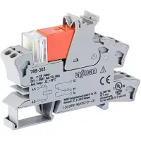 Wago 788-303 Relaismodul,Eingangsnennspannung DC 12 V,1 Wechsler,grau 788303