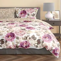 Faro Bettwäsche 140x200 cm + 70x90 cm 100% Baumwollsatin Bettgarnitur Bettbezug (Milagro Verde 017)