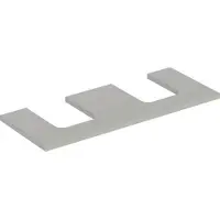 Geberit Waschtisch-Platte One 120x3x47cm, greige/lackiert m, AS 2-fach