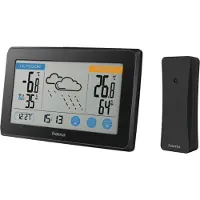 Hama Wetterstation Touch, Schwarz
