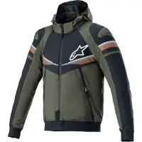 Alpinestars Sektor V2 Motorrad Hoodie, grün/schwarz, S