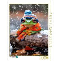 CALVENDO Puzzle Frösche | 2000 Teile Lege-Größe 90 × 67 cm Foto-Puzzle für glückliche Stunden