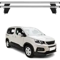 Menabo Dachträger Querträger für Peugeot Rifter 2018-2025 ABE Aluminium Grau