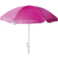Linder Exclusiv GmbH Nylon Sonnenschirm Ø 1,8 m Garten Balkon Strand Schirm UV20+ knickbar violett