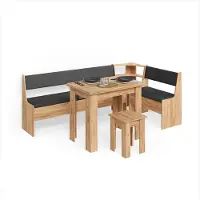 Livinity Eckbankgruppe Tiberio Goldkraft Eiche 210 x 120 cm mit Tisch, Model 58920