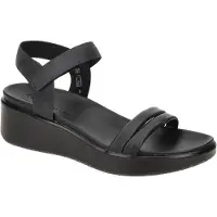 Ecco Sandale Flowt LX Wedge (Vollnarb und Nubukleder) schwarz Damen
