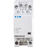 Eaton 137308 Installationsschütz, 24VAC/DC, 4S, 25A CMUC24/25-40