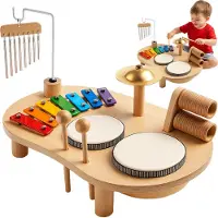 Kruzzel 26420 – Holztisch für musikalische Bildung