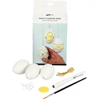 Creativ Company 100760, Bastelset für Kinder, Weiß, Gelb, 10 Stück(e)