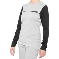 100% Ridecamp Womens Long Sleeve Jersey black/grey M