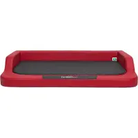 HOBBYDOG Hundekissen Hundebett Hundekorb Hundesofa Orthopädisch für Haustier Hunde Waschbar - Medico Lux 120 x 80 x 19 cm [Größe: XXL] - Rot mit Schwarz