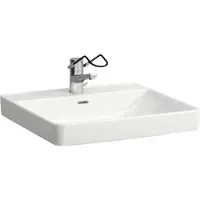 Laufen PRO Liberty Waschtisch, barrierefrei, 1 Hahnloch, ohne Überlauf, 600x550mm, H8119500001561