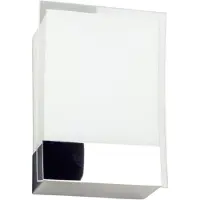 LINDBY Wandfluter MALTHE , dimmbar, chrom / silber, für Flurbereich, Metall, Modern, Wandleuchte, Wandlampe Innen