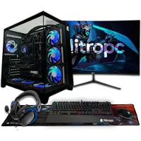 Nitropc Gaming-Desktop-PC Pack Extrême - AMD Ryzen 7 7800X3D, NVIDIA GeForce RTX 5070 12 GB, 32 GB RAM, 2 TB SSD, Windows 11 Pro