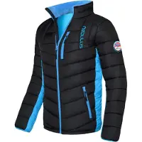 Nebulus GRAFFITY Winterjacke Herren, warme Outdoorjacke, praktische & vielseitige Übergangs- & Winterjacke, P4766 - Herren, schwarz-malibu, L