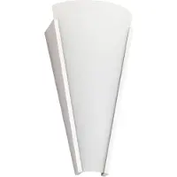LINDBY Wandleuchte Magnus, weiß, Glas, Höhe 31 cm, E14