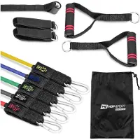 Hop-Sport Fitness Tube Set Gymnastikbänder Trainingsbänder Widerstandsbänder Expander HS-R050RT