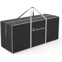 Salcar Aufbewahrungstasche für Weihnachtsbaum 150 x 50 x 60 cm Extra Groß geeignet für künstliche Bäume bis 270 cm, Schwarz