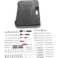 MaXpeedingrods 216-tlg Knarrenkasten Steckschlüssel 1/4" 3/8" 1/2" Antrieb 72 Zähne