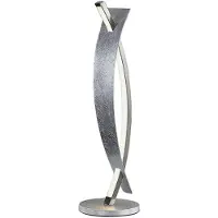 LUCANDE LED Tischlampe Marija , dimmbar, chrom / silber, für Wohn- / Esszimmer, Metall, Modern, LED Tischlampe