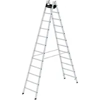 MUNK Günzburger Steigtechnik Günzburger Sprossenstehleiter Aluminium 2x12 Sprossen Arbeits-Höhe bis ca. 4600mm - 33024