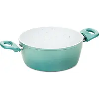 Genius Cerafit Revolution Kochtopf 22 CM 2-tlg., Keramik antihaftbeschichtet, Fleisch Braten Topf mit Glasdeckel PFAS frei, Thermo Speed
