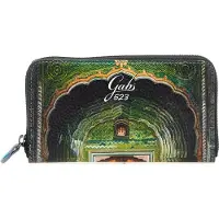 Gabs GMONEY17 Zip Around Wallet Verde Jaipur