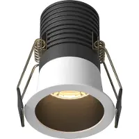 Maytoni Minor LED Einbaustrahler 9W - Schwarz/Weiß , Aluminium